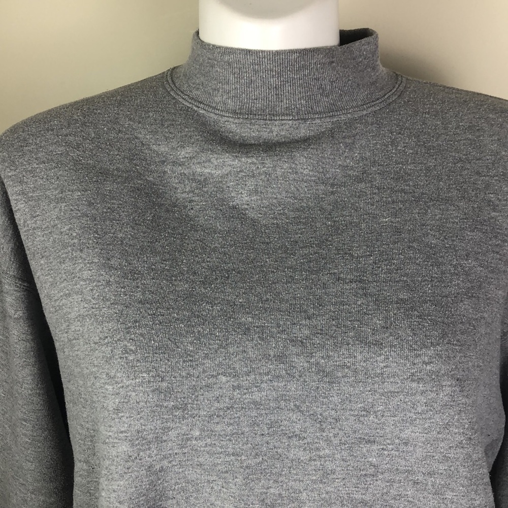Chic Vintage 90s Oversized Gray Sweatshirt - Picture 4 of 10
